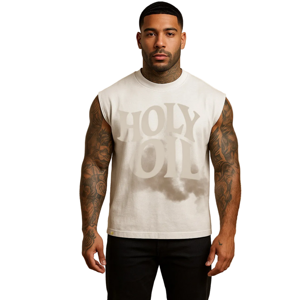 Holy Oil Sleeveless Crop Top