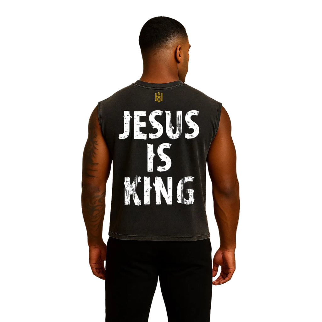 Holy Oil Logo Sleeveless Crop T-Shirt